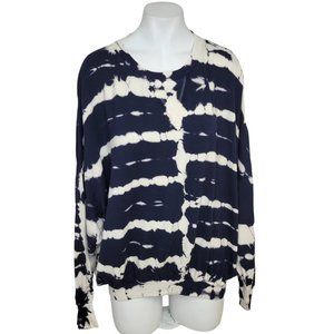 Young Fabulous & Broke Navy and White Tie-Dye Sweatshirt